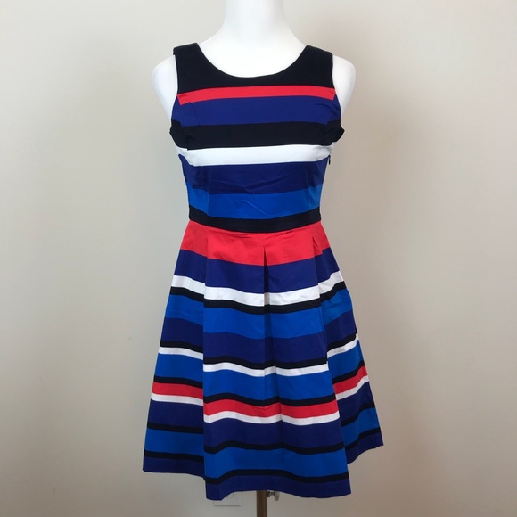 tommy hilfiger blue and white striped dress